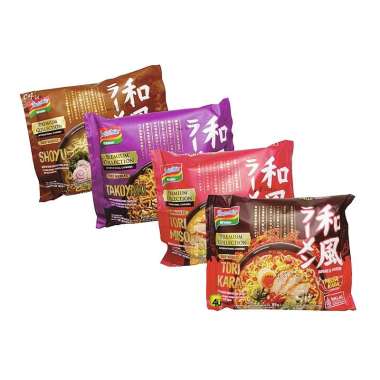 Indomie Ramen Premium Kuah All Variant 89gr Takoyaki