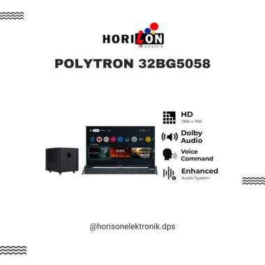 POLYTRON LED SMART TV 32INCH 32BG5058 (SOUNDBAR)