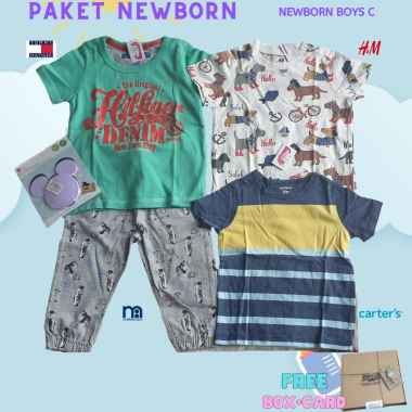 hadiah kado bayi cowok laki laki baru lahir newborn premium branded original baby shower baju murah 