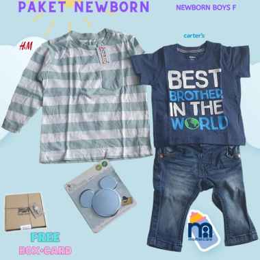 hadiah kado bayi cowok laki laki baru lahir newborn premium branded original baby shower baju murah 