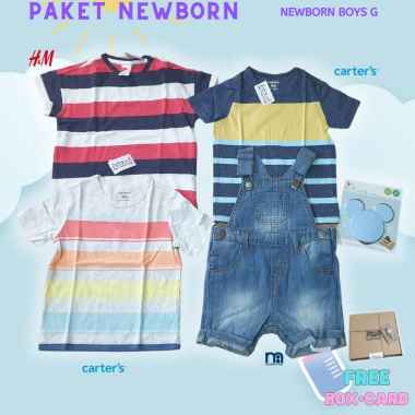 hadiah kado bayi cowok laki laki baru lahir newborn premium branded original baby shower baju murah 