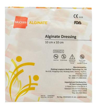 MoDres Alginate Dressing 10 x 10 cm