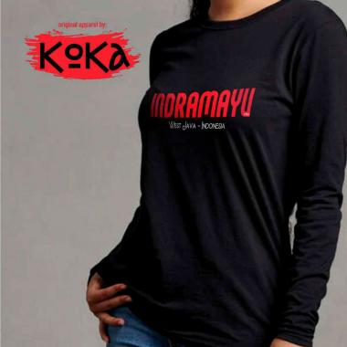 Premium T-shirt - Kaos Khas INDRAMAYU Original by KOKA Kangkaos - IDM1 Lengan Panjang XL