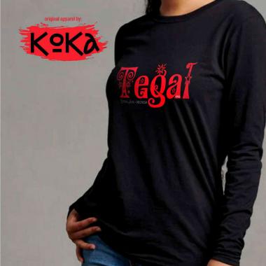 Premium T-shirt - Kaos Khas TEGAL Original by KOKA Kangkaos - SLW2 Lengan Panjang XL