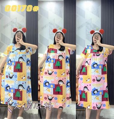 (COD) Daster Import Serut Jumbo Karakter Lucu Pohon