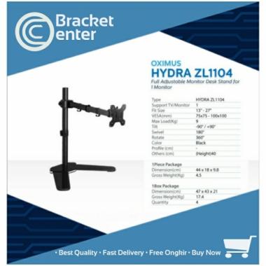 SINGLE STAND MONITOR ARM 13-27 INCH BRACKET MONITOR SINGLE BASE STAND ORIGINAL 100 % Multicolor