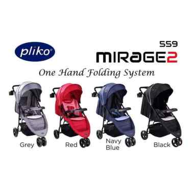 Pliko Stroller Mirage 2 Kereta Dorong Bayi Black