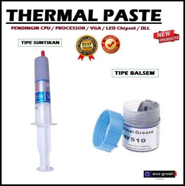 Thermal Paste Pasta Silikon Pendingin Processor, VGA, CPU, IC, LED TIPE BALSEM OLES