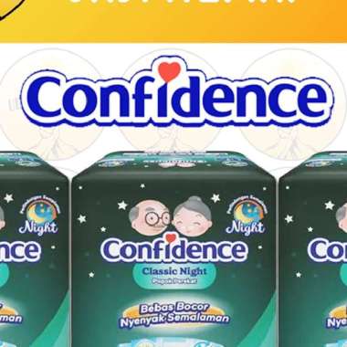 Confidence Classic Night L 7 Popok Dewasa