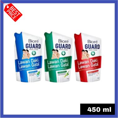 BIORE Guard Body wash Refill sabun mandi cair biore 450ml BIRU