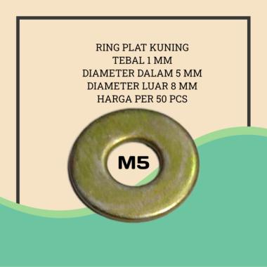 RING PLAT M5 / WASHER PLAT M5 PER 50 PCS