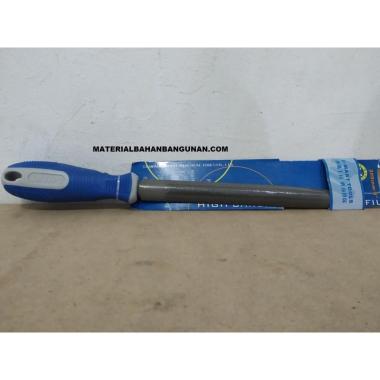 Kikir Bulat Besi Kayu 8 Inch Perata Bidang Kerja Alat Teknik Perkakas