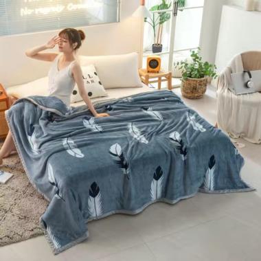 selimut tebal bulu halus king 180x200 motif pohon impor temurah - BULUABU180list 100 % ORIGINAL Mult