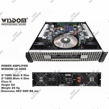 Power Amplifier WISDOM LA3000 LA 3000 LA-3000 2 Channel ORIGINAL