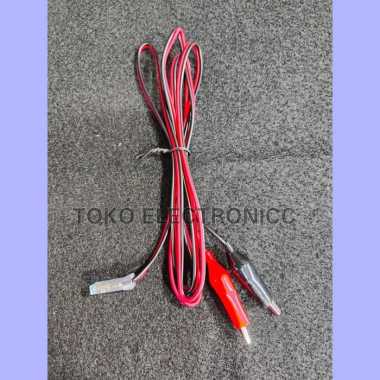 "Kabel Jepit Buaya (Set Hitam Merah)