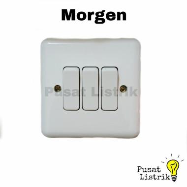 IB Saklar Triple Morgen MG888NPC Saklar Triple Inbow Morgen