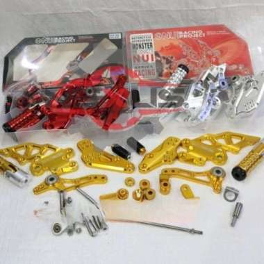Footstep Satria Fu Karbu Underbone Nui Monster 3 Lipat Satria Fu Silver