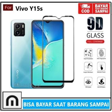 Promo Tempered Glass Vivo Y15s Y01 Full Cover Anti Gores Kaca Full Layar Screen Protector Pelindung 