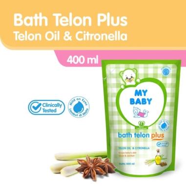 MY BABY Bath Telon Plus Refill 400mL - Sabun Cair Bayi Wangi Telon 400 ml