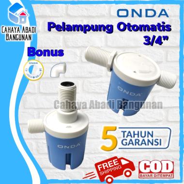 Pelampung Otomatis Tandon Toren Kran Air Tanpa Listrik ONDA 3/4 Inch Vertikal