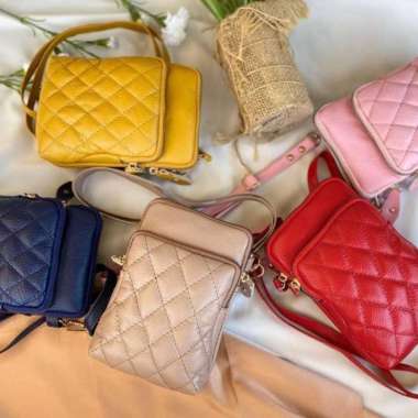 BOSSINDO tas wanita murah selempang wanita asli kulit tas hp