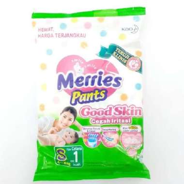 Popok Merries Good Skin Pants isi 1 renceng S