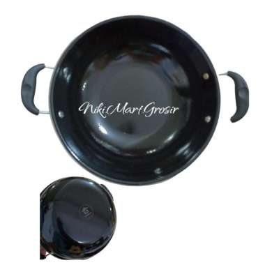 Wajan Enamel Anti Gores Anti Lengket 30 Cm / Wajan Enamel Uk 30