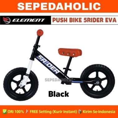 Balance Bike Pushbike RMB 5RIDER Ban Eva Sepeda Kesimbangan Anak BAN EVA (Black)
