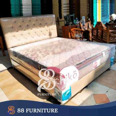 Full set SpringBed Kasur Kangaroo Hachiko Pillow Plush Top Lisensi Jepang Matras 120x200