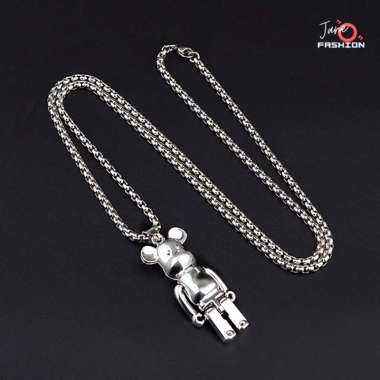 Kalung Titanium Pria Wanita Pendant Kartun MK Rantai 70 cm Fashion Aksesoris JOFRK01MK MK