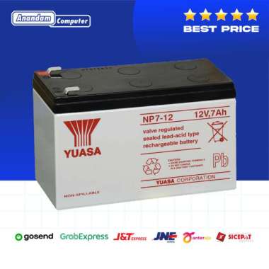 Baterai Battery UPS YUASA NP 12V 7AH