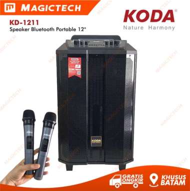 SPEAKER PORTABLE BLUETOOTH KARAOKE KODA KD-1211 12" / 12 INCH