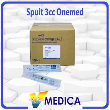 Spuit 3cc Onemed/Suntikan 3ml Onemed/Jarum Suntik 3cc Onemed