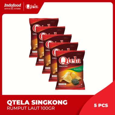5 Pcs - Qtela Singkong Rumput Laut 100gr