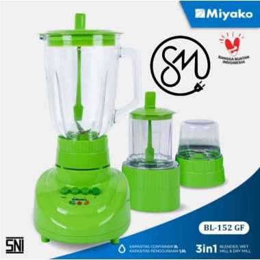 Blender Miyako BL-152GF Kaca BL152GF Pelumat 3in1