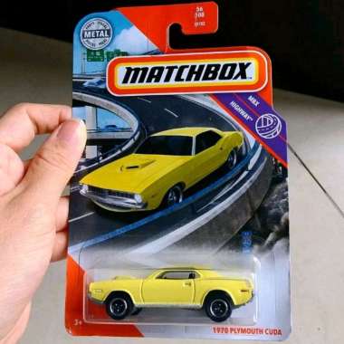MATCHBOX 1970 PLYMOUTH CUDA MBX HIGHWAY DIECAST MOBIL SEDAN KUNO MOTUBA CARS VINTAGE CAR JADUL LAWAS
