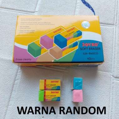 Penghapus Pensil Joyko 526-B40CO - 1 Pack Isi 40 Buah