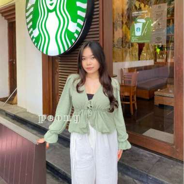 Kayla Blouse Uragiri Premium | Zura Blouse Top Uragigiri Airflow | Blouse Wanita Wrap Top Rampel | K