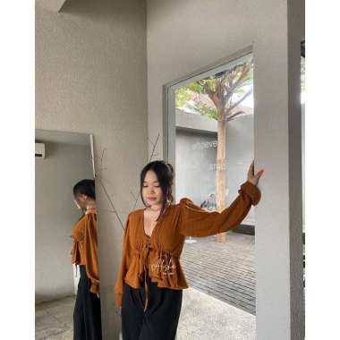 Kayla Blouse Uragiri Premium | Zura Blouse Top Uragigiri Airflow | Blouse Wanita Wrap Top Rampel | K