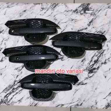 Paket outer cover handle pintu mobil toyota agya 2023 carbon