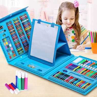 Crayon Set Spidol Warna Pensil Warna Oil Pastel Isi 208 Pcs ArtSet 208Pcs Biruv
