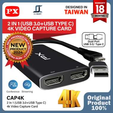 Capture Card HDMI Video Capture USB 3.0 USB Type C audio PX CAP4K