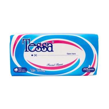 Tessa Facial TP-01 225's 2 Ply - Tissue Lembut Kuat Softpack Tesa