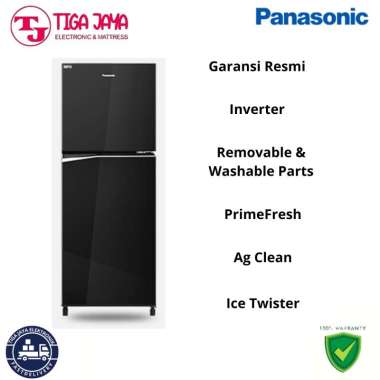 PANASONIC NR-BB211Q-PK/S KULKAS 2 PINTU TOP FREEZER 210 LITER NR-BB211QPK/S SILVER