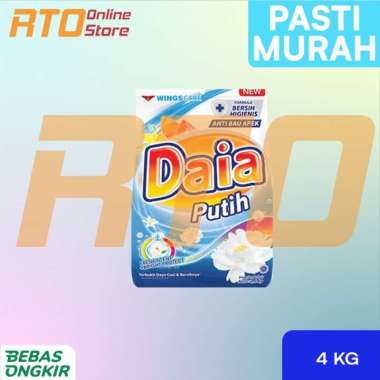 Promo Harga Daia Deterjen Bubuk Putih 4000 gr - Blibli