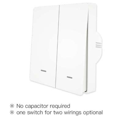 (ZIGBEE) (MOES/TUYA) ZigBee Smart Wall Light Switch No Neutral Wire , No Capacitor Smart Life HA 2 G