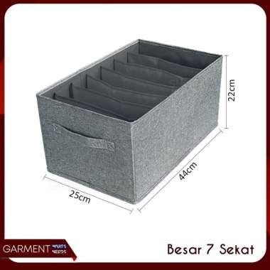 Kotak Penyimpanan Baju Mainan Desktop Storage Box Organizer Lipat Sekat Rangka Kawat Multifungsi BES