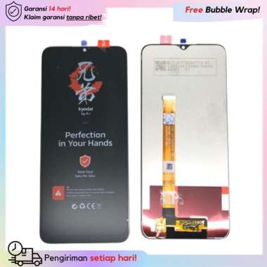 LCD + Touchscreen Oppo A5/A9/A31-2020/Realme5/5i/5s Ori Full Set-Hitam - Golden Crown Ori Super