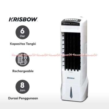 Krisbow 6L Evaporative Air Cooler Penyejuk Udara Portable Pakai Roda Kris Ac Eva Porative Mudah Di P