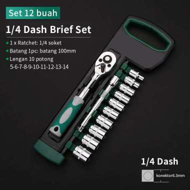 Kunci Sok Set CR-V 12 PCS-Kunci S 24gigi